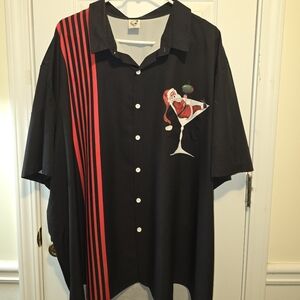 Martini Santa Hawaiian Shirt Hardaddy